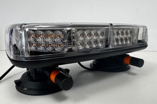 Suction Cup Mounted - Low Profile Amber Light Bar