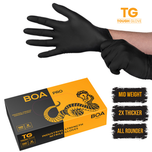 BOA Pro – Industrial-Strength Nitrile Gloves for High-Performance Grip, Dexterity & Chemical Protection