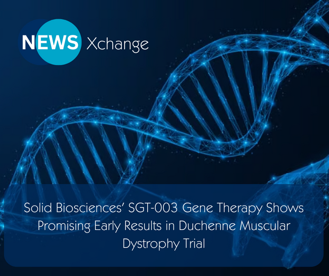 Solid Biosciences' SGT-003 Gene Therapy Shows Promising Early Results in Duchenne Muscular Dystrophy Trial