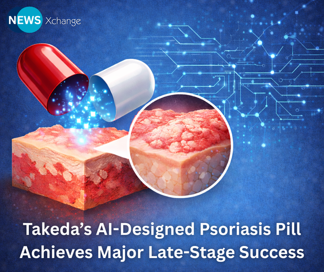 Takeda’s AI-Designed Psoriasis Pill Achieves Major Late-Stage Success