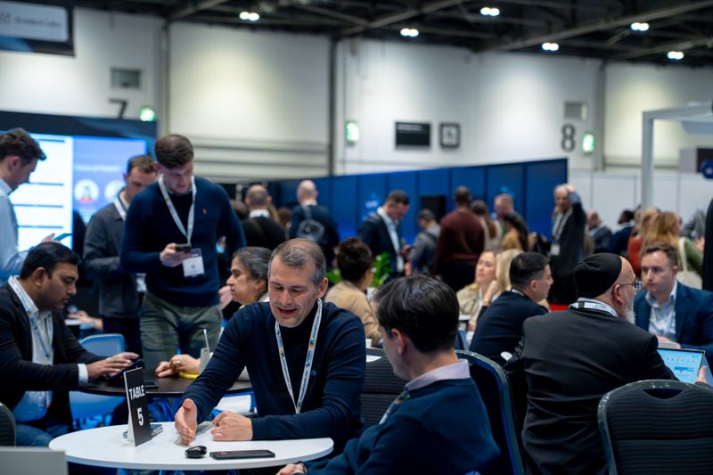 Conference panel at Excel London fintech event