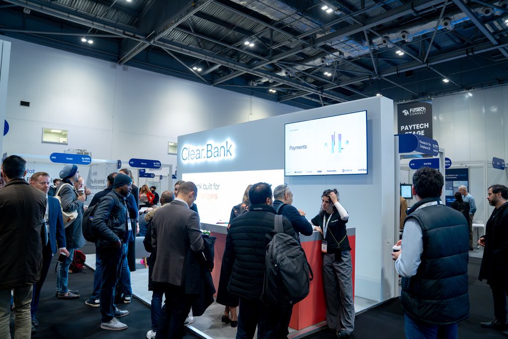 Show floor at FinTech Connect 2025, Excel London
