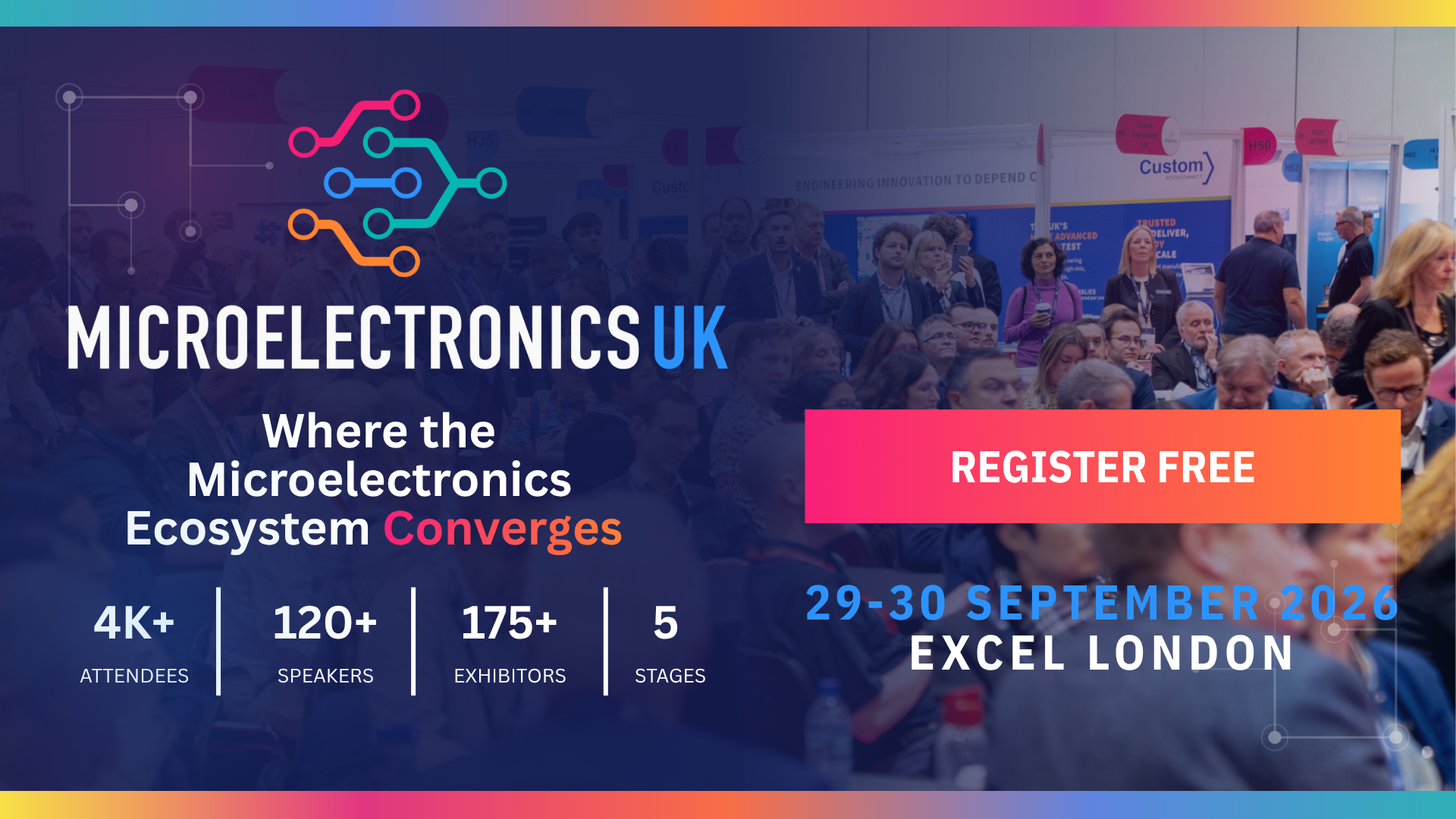 Microelectronics UK 2026 Programme Confirmed: Chip Design, Photonics and Embedded Intelligence Take Centre Stage at Excel London