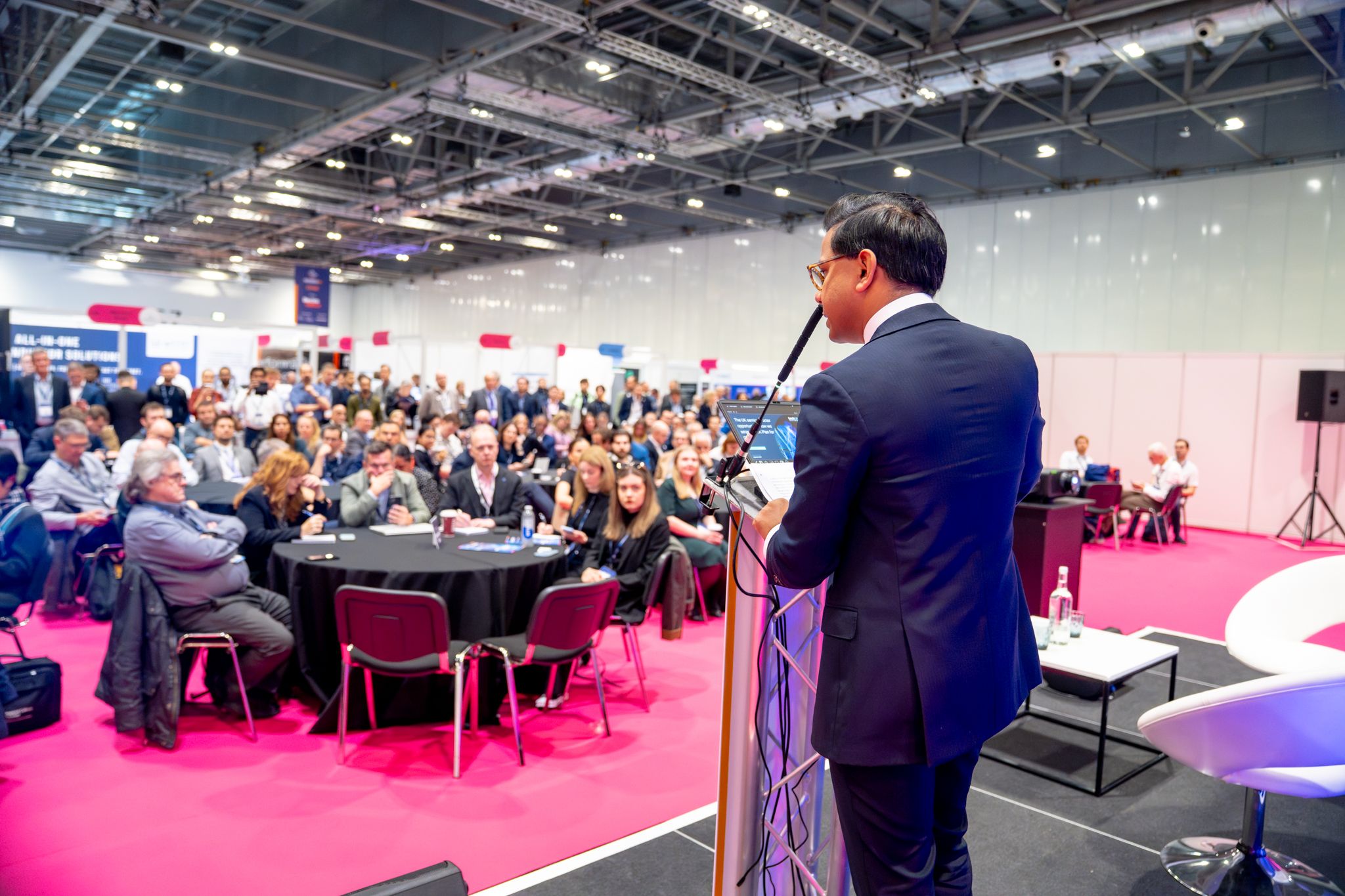 Microelectronics US — speaker on stage