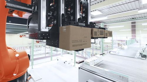 Mixed Case Palletizing with Swisslog ACPaQ – Fully Automated Order Picking