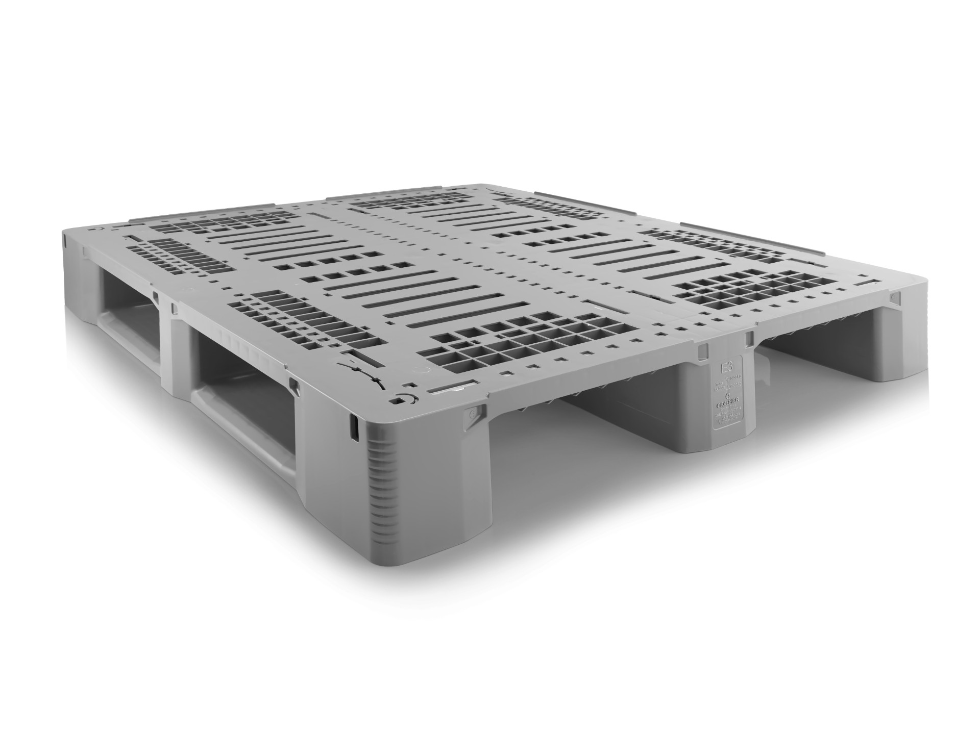 The new E3-5 Zero Virgin plastic pallet from Craemer has the same properties as the version made from virgin material. Photo: Craemer Group