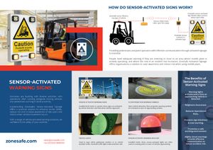 Sensor-Activated Warning Signs