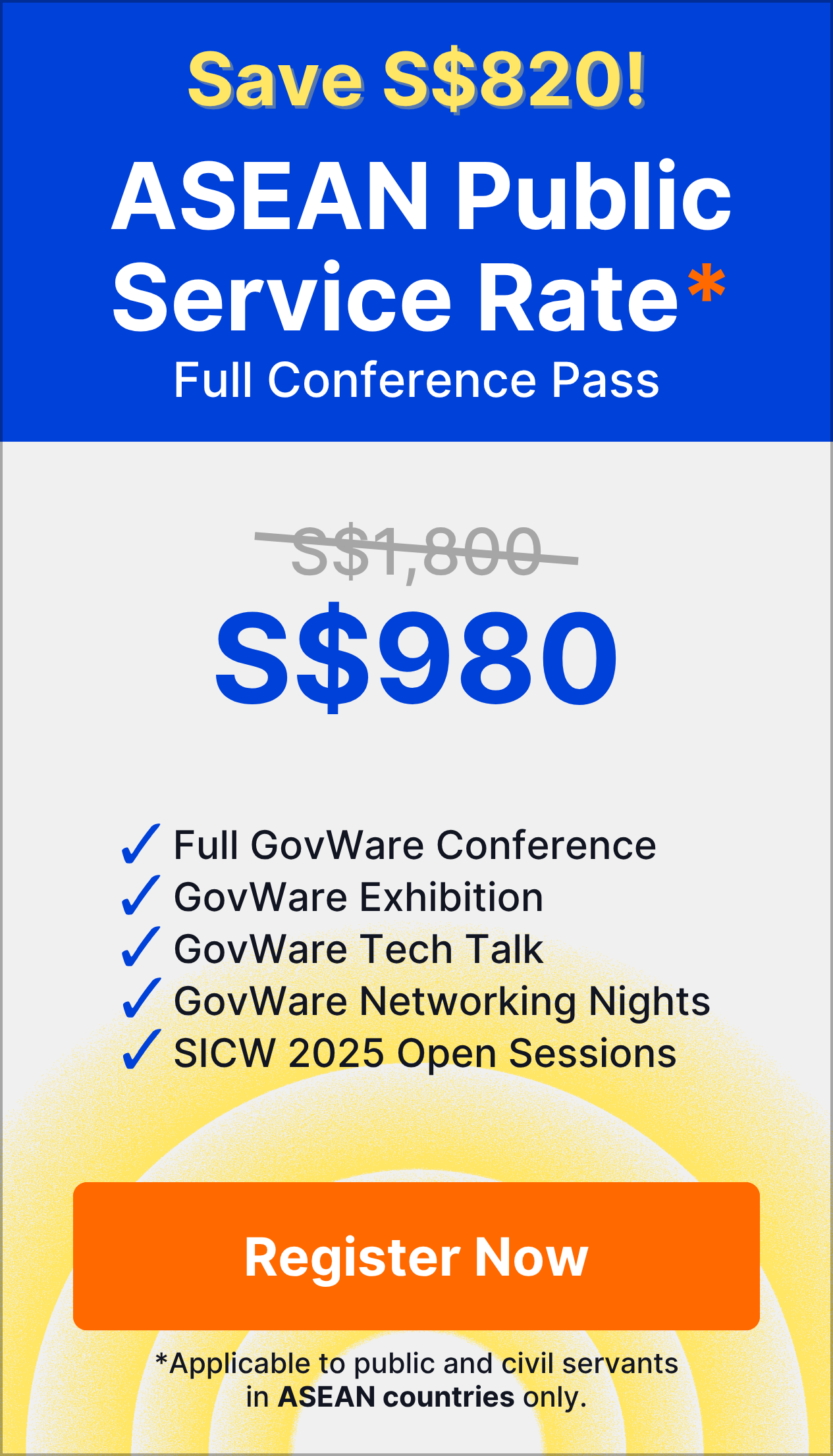ASEAN Public Service Rate Conference Pass