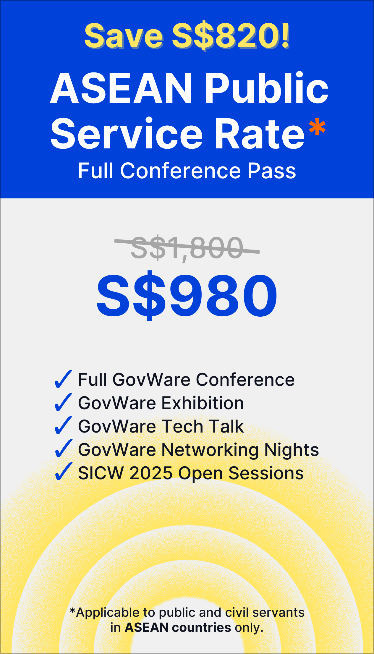 ASEAN Public Service Rate Conference Pass