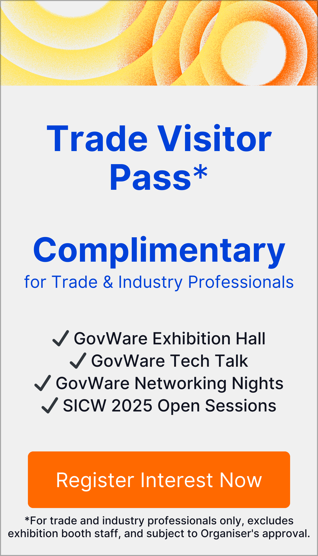 Trade Visitor Pass