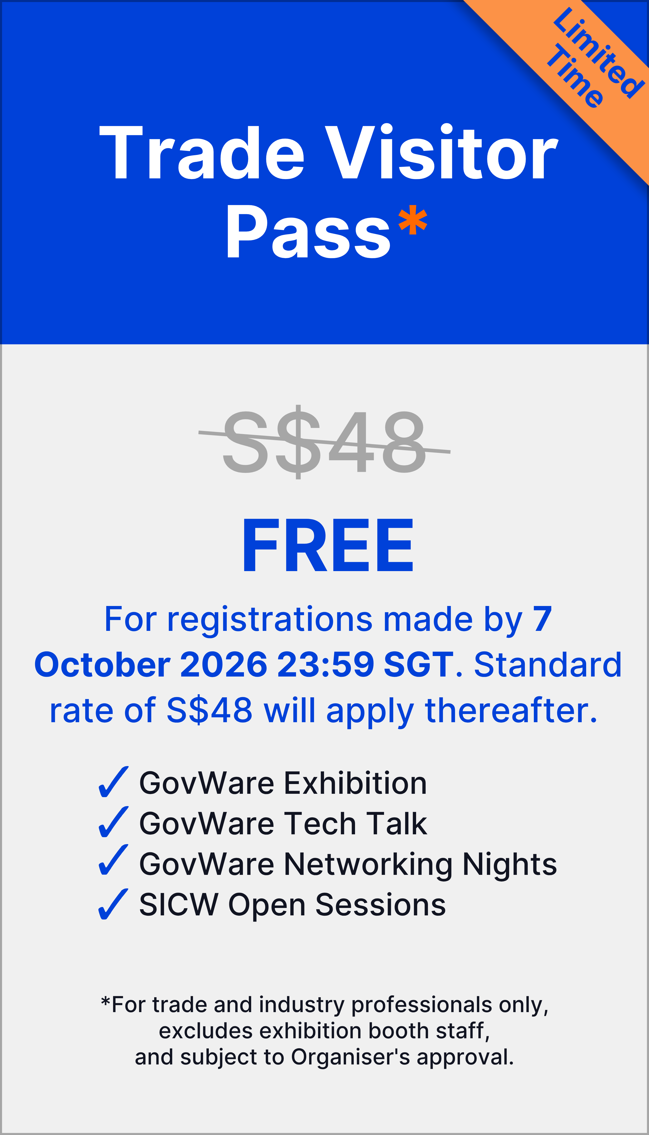 Trade Visitor Pass