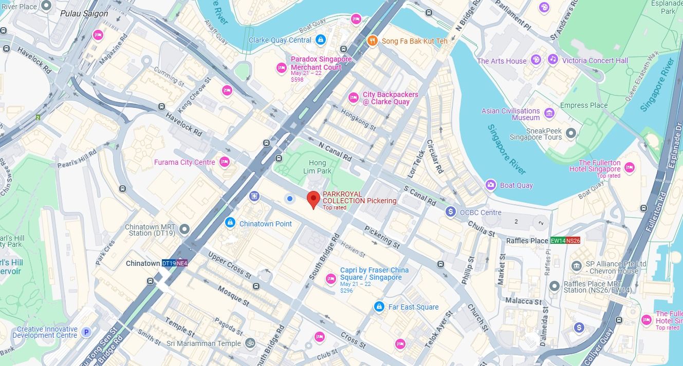 Directions to PARKROYAL COLLECTION Pickering