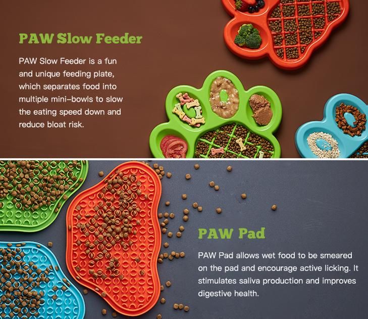 PAW Slow Feeder and Lick PAW Pad