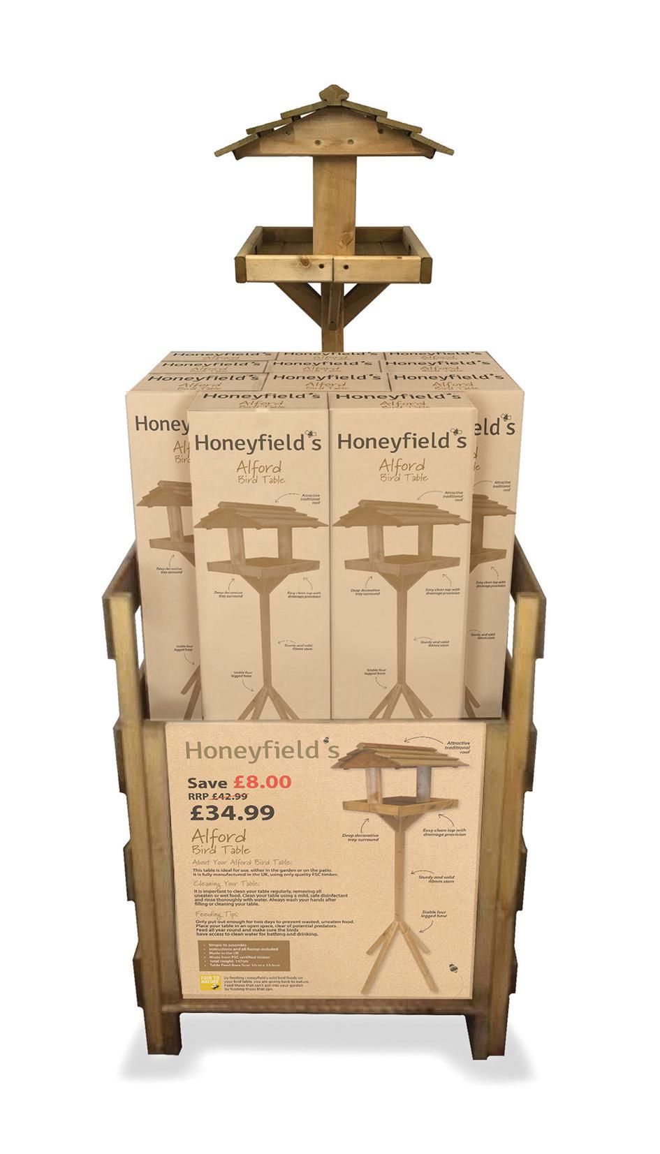 NEW Wooden Bird Tables from Honeyfield's