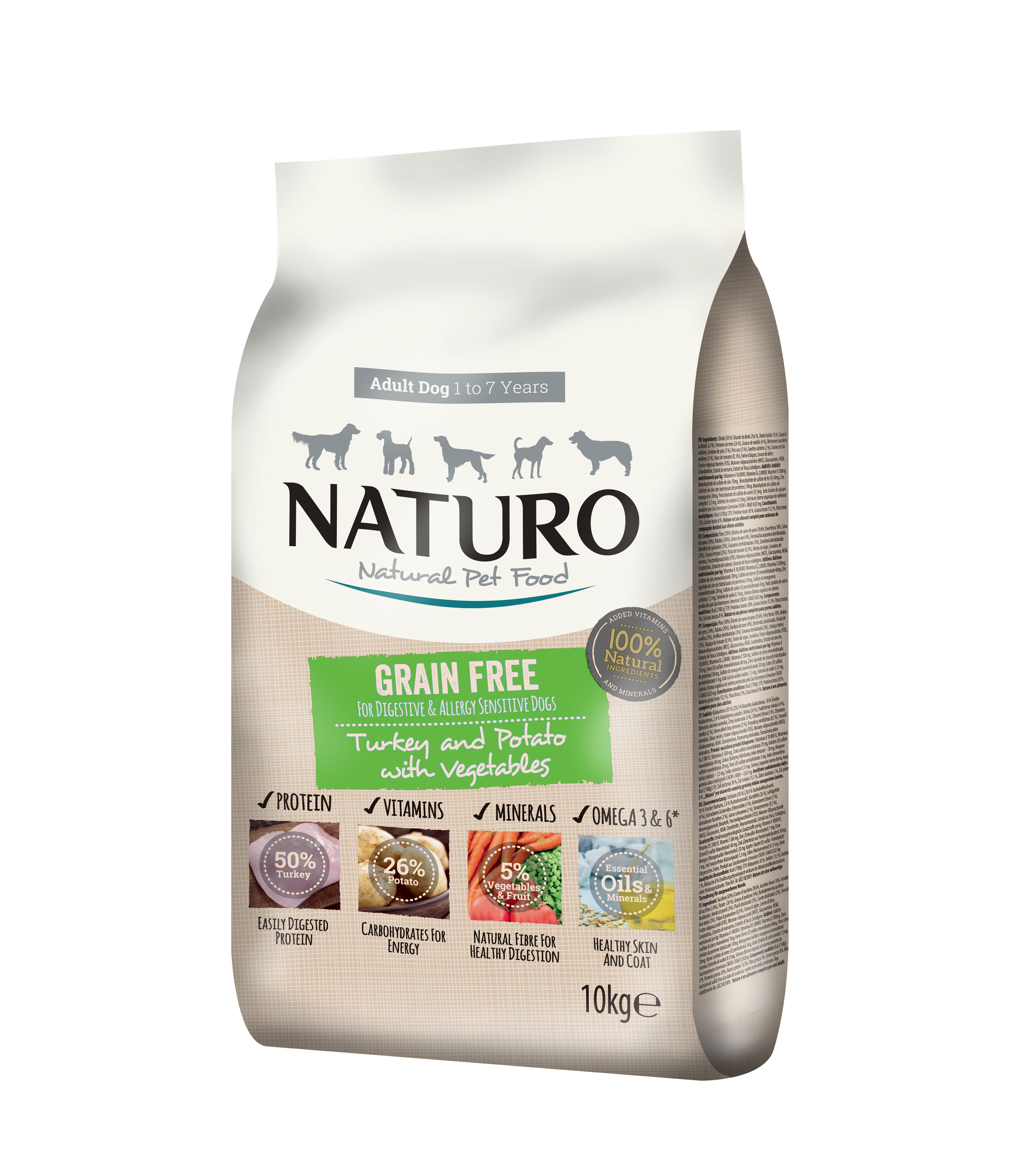 Naturo Grain Free Comp Dry Dog Food 10kg