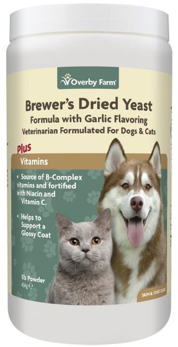 Overby Farm Brewers Dried Yeast with Garlic Powder for Cats & Dogs 454g