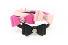 Pearlescent Suede Bow Collar