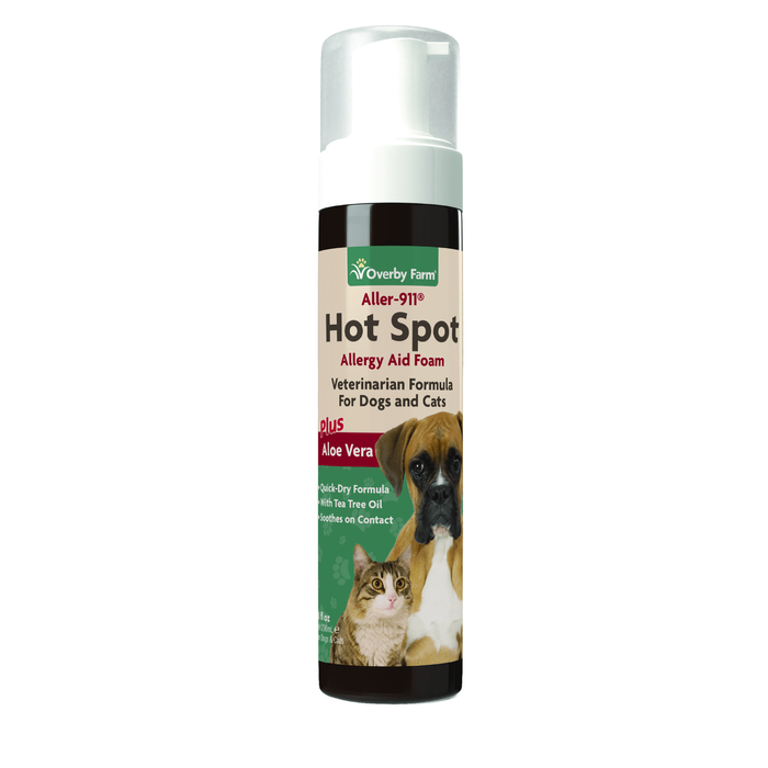 Overby Farm Allergy Aid Hot Spot Foam For Dogs & Cats 236ml
