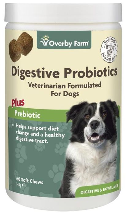 Overby Farm Digestive Probiotics For Dogs Soft Chews 60pcs
