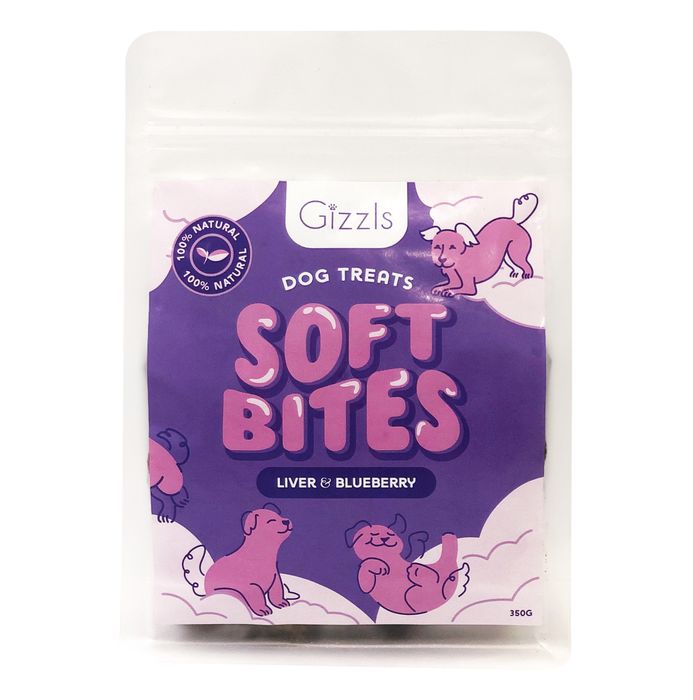 Gizzls Liver & Blueberry Soft Dog Treats