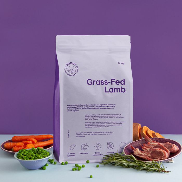 Buddy Pet Foods Grass Fed Lamb 2/5/12kg