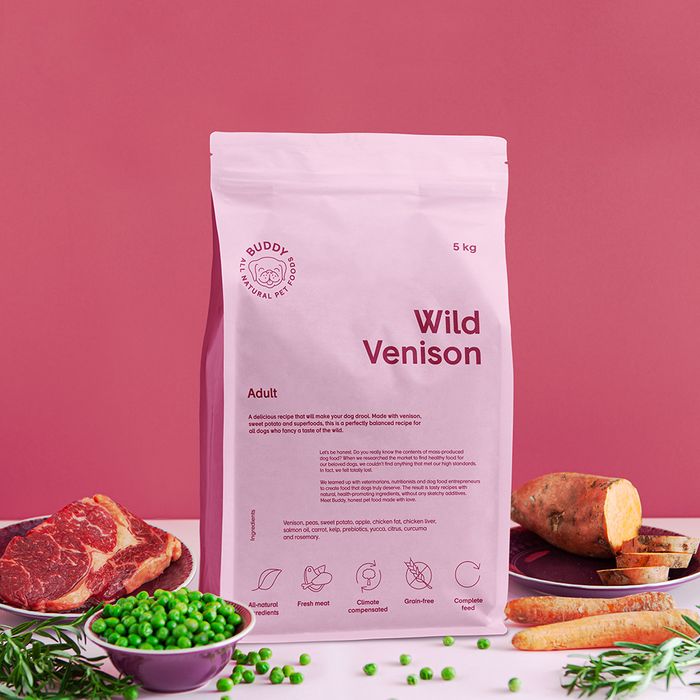 Buddy Pet Foods Wild Venison 2/5/12kg