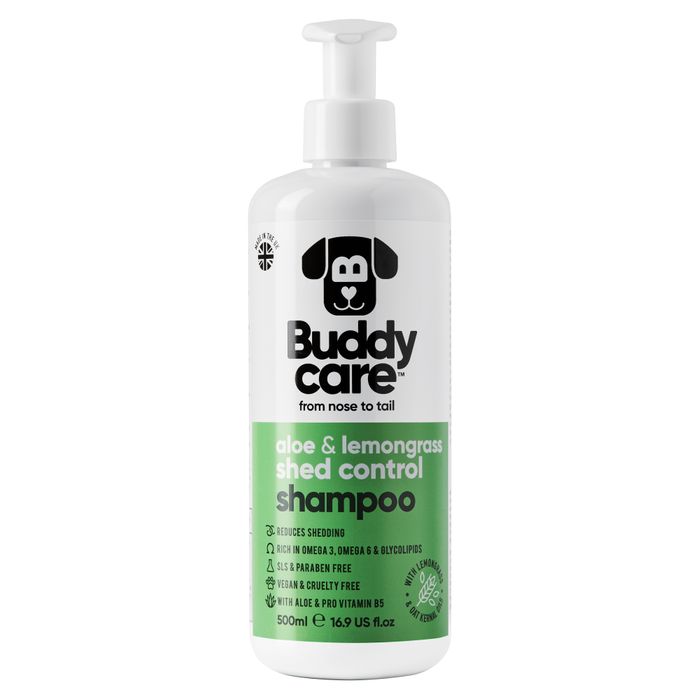 Buddycare Shed Control Aloe & Lemongrass Dog Shampoo 500ml