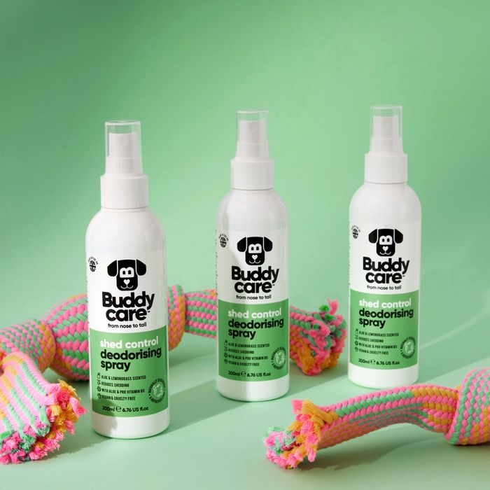 Buddycare Shed Control Aloe & Lemongrass Dog Deodorising Spray 200ml