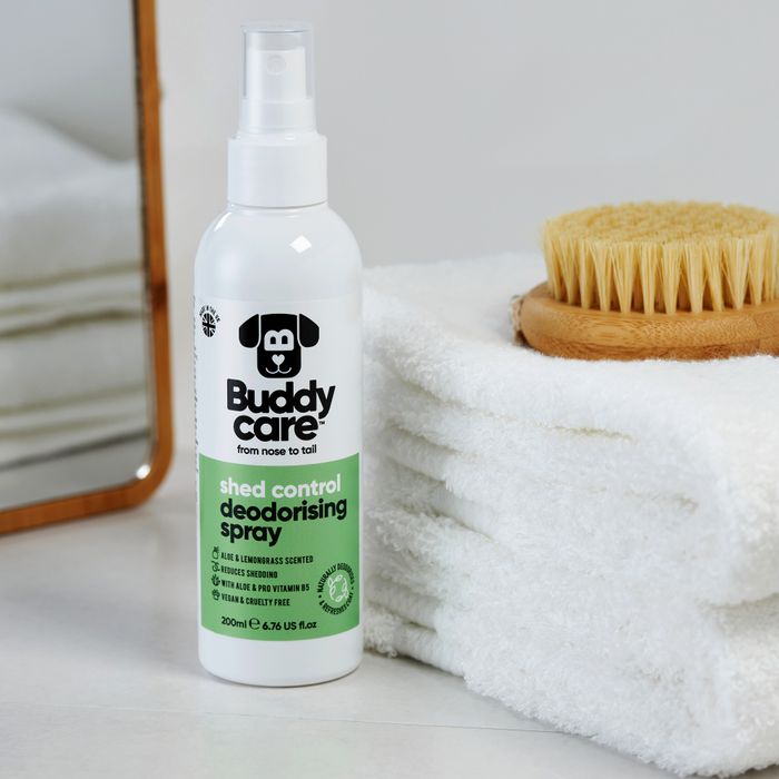 Buddycare Shed Control Aloe & Lemongrass Dog Deodorising Spray 200ml