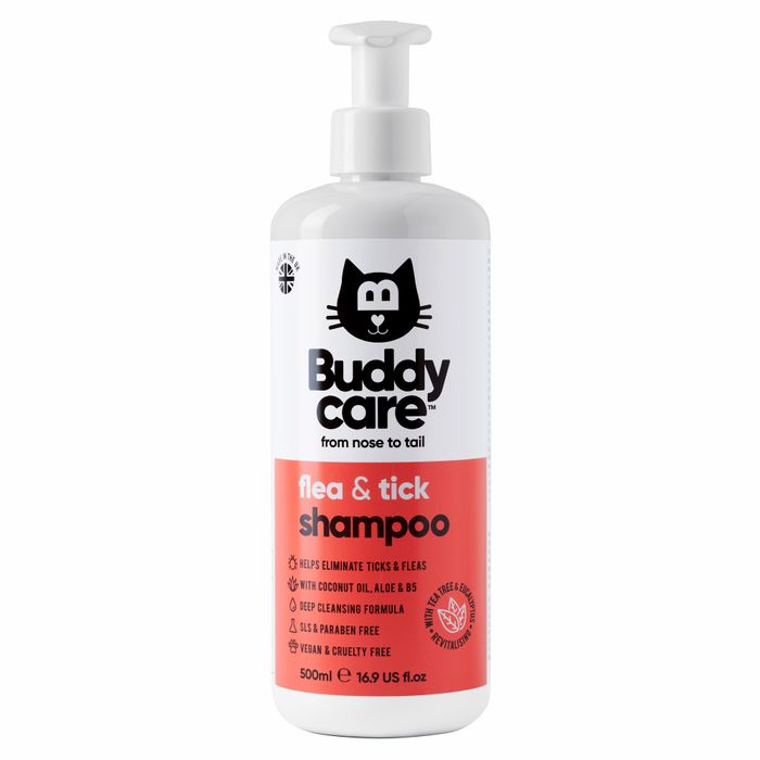 Buddycare Flea & Tick Cat Shampoo 500ml