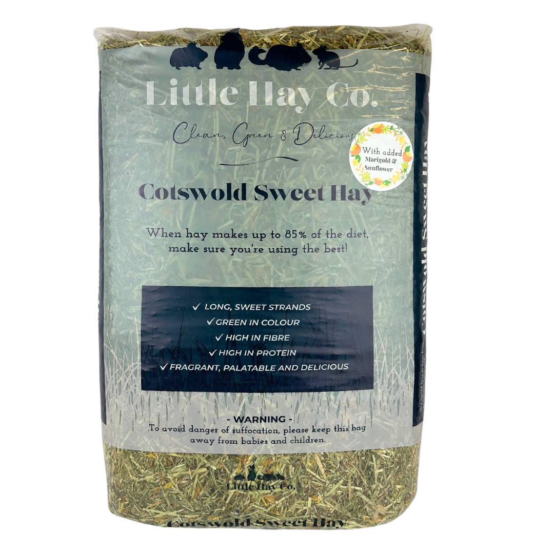 Dust extracted hay with added Sunflower & Marigold PATS Telford 2023