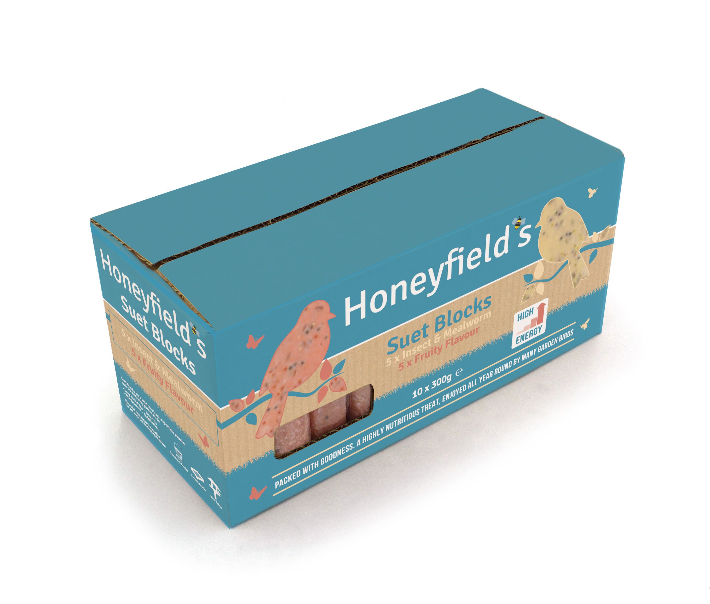 Honeyfield's Mixed Suet Blocks 10 Box