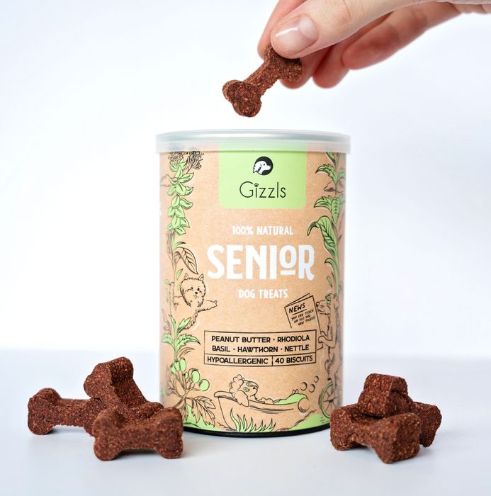 Gizzls 100% Natural Dog Treats for Seniors