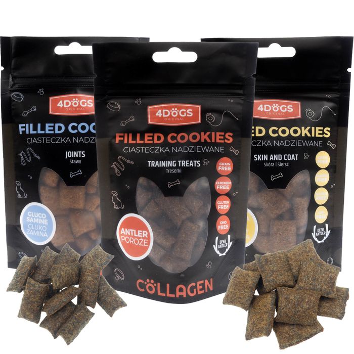 Dog Cookies with Antler Filling COLLAGEN