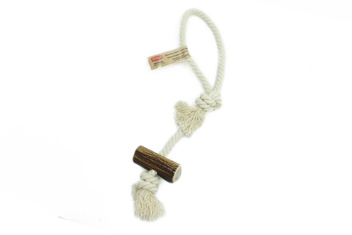 Natural Cotton Rope Toys with Antler