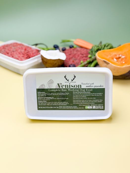 Venison Raw dog Food - Enriched with Antler Powder