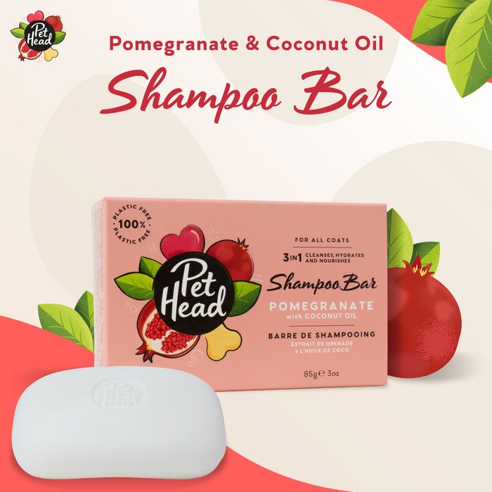 Pet Head Pomegranate 3-IN-1 Shampoo Bar