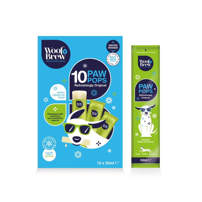 PAW POPS - COOLING ICE POPS FOR DOGS. READY TO FREEZE