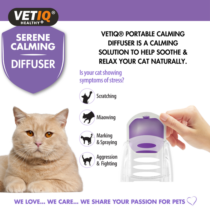 VETIQ Serene Calming Portable Diffuser For Cats and Kittens