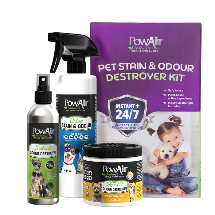 PowAir Pet Stain & Odour Destroyer Kit
