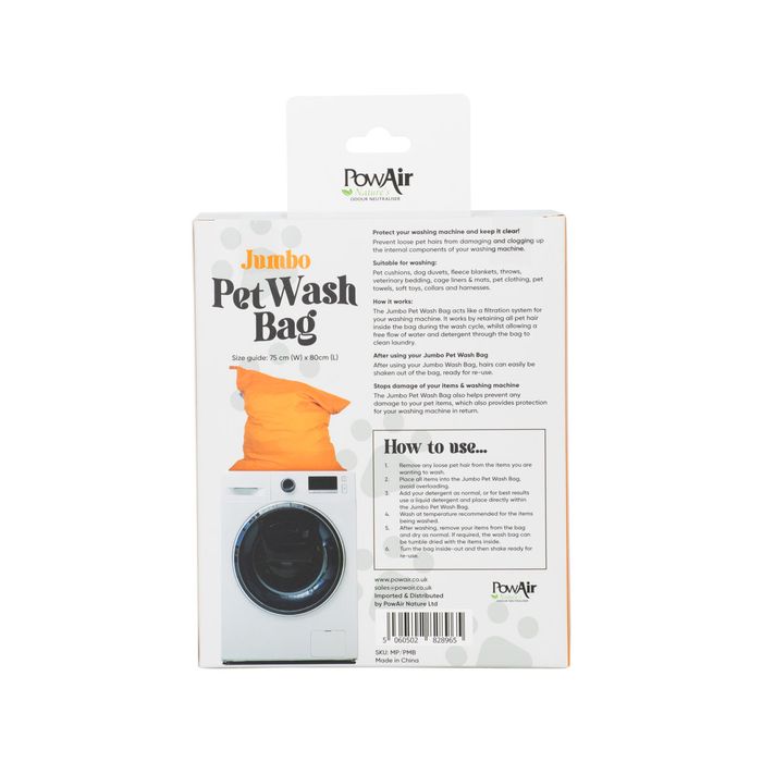 PowAir Jumbo Pet Hair Wash Bag