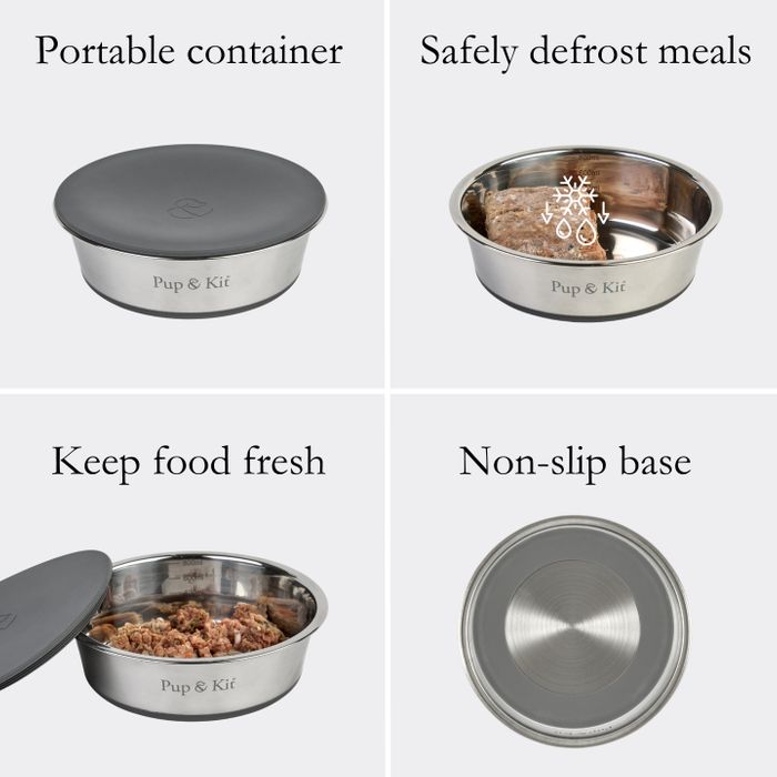 Lid-it® Pet Bowls with Stay-Fresh Lid