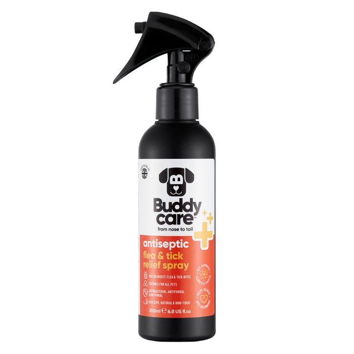 Buddycare Pet Antiseptic Flea & Tick Relief Spray