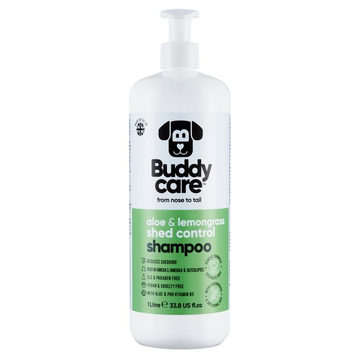 Buddycare Shed Control Aloe & Lemongrass Dog Shampoo 1L