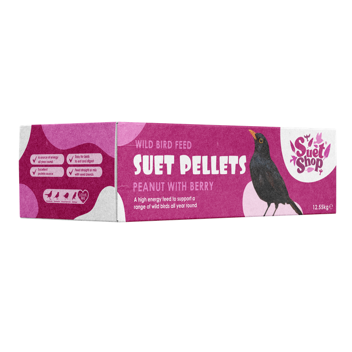 Suet Shop Peanut With Berry Flavour Suet Pellets(12.55kg)