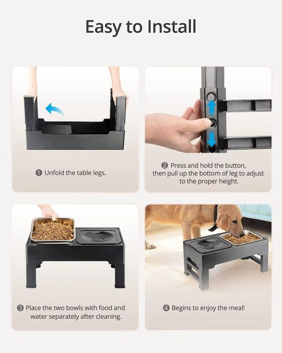 ELS PET RAISED DOG BOWLS