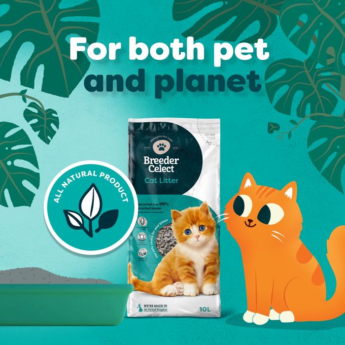Breeder Celect Recycled Paper Cat Litter