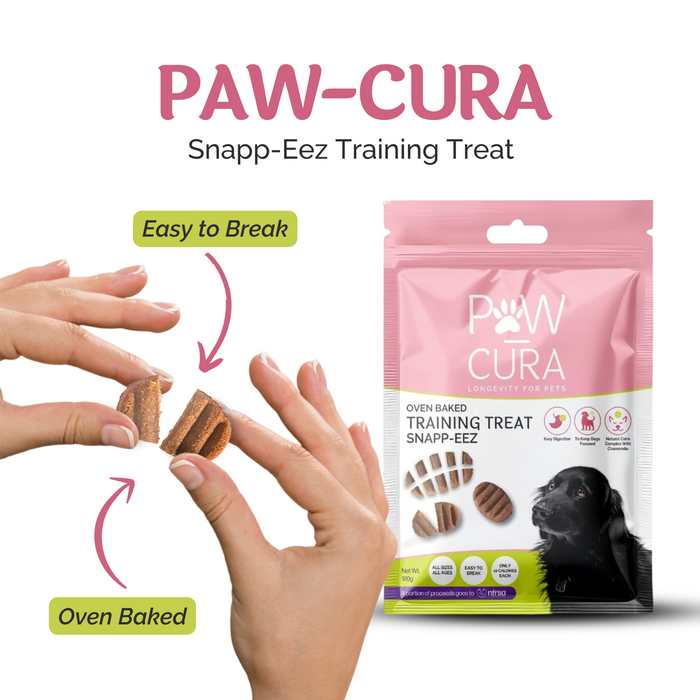 Paw-Cura Training Snapp-Eez Insect Protein Hypoallergenic Dog Treats 120g