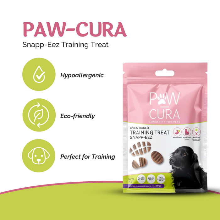 Paw-Cura Training Snapp-Eez Insect Protein Hypoallergenic Dog Treats 120g