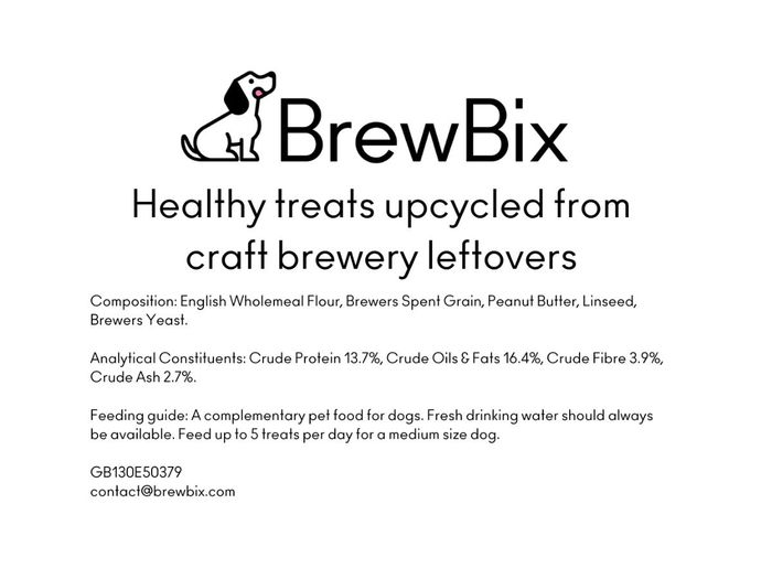 BrewBix Healthy Dog Treat Biscuits - 500g Family Pouch